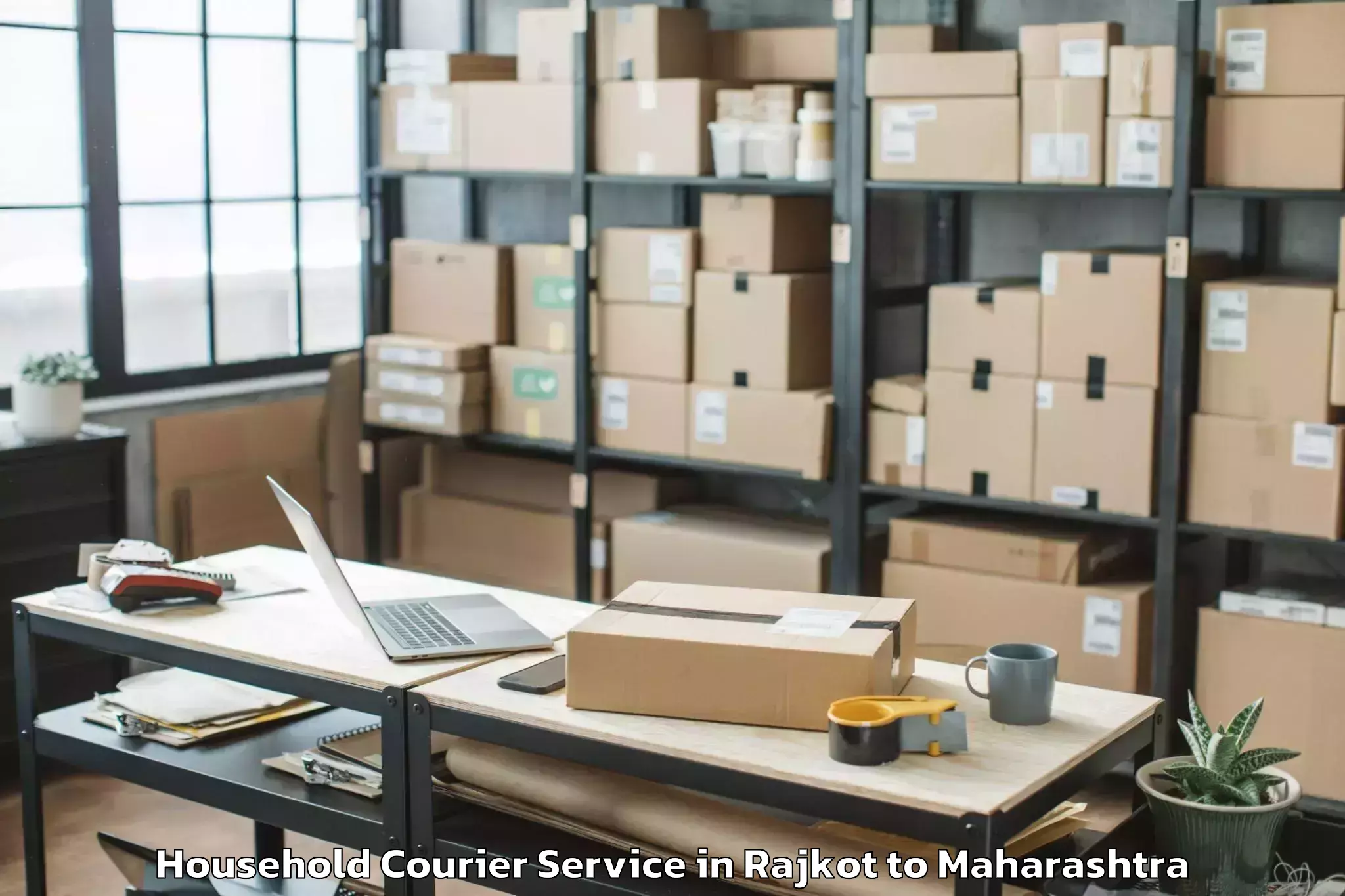 Top Rajkot to Biloli Household Courier Available